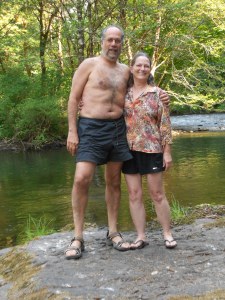 A hot summer day and a cold clear river