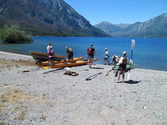 The crew before takeoff