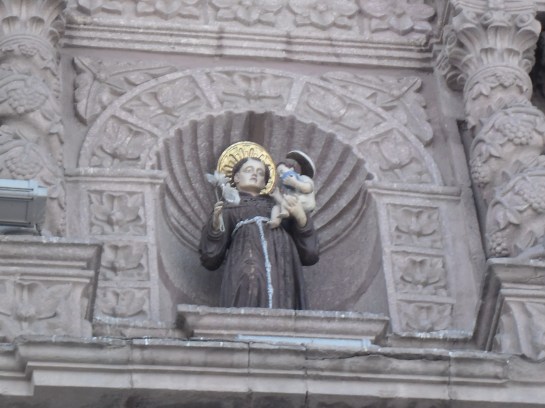 Figure of Saint Francis (San Francisco) above cathedral door