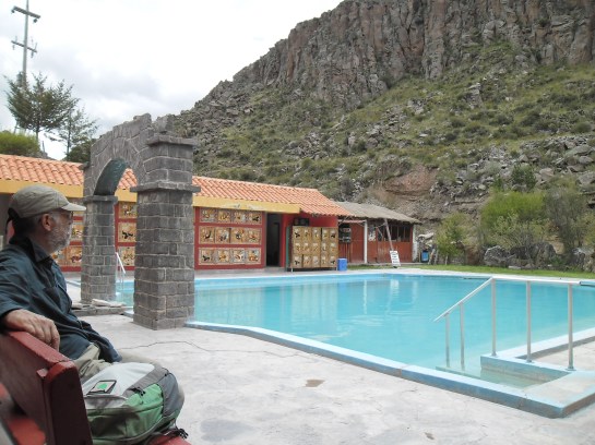 Pool overlooking river valley