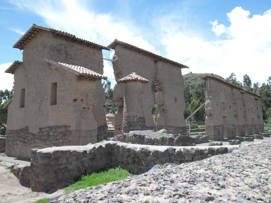 Residential structures behind the main temple