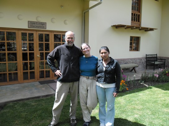 Ruth comes in every morning and takes care of everything.