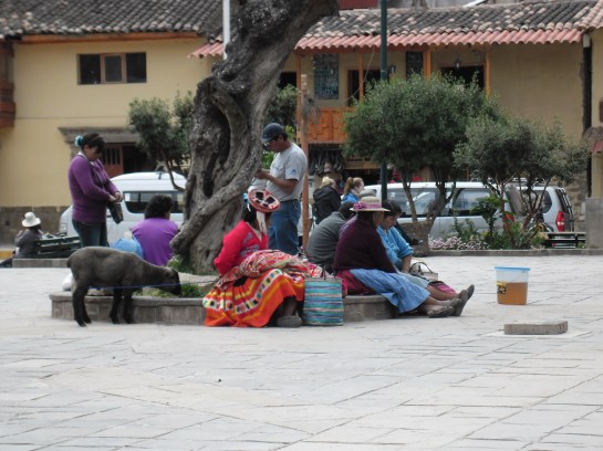 The plaza on an early morning