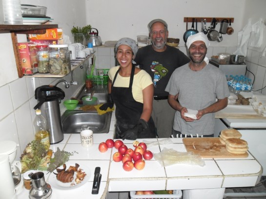 Sabrina and Mino, welcoming Mike into their bakery.