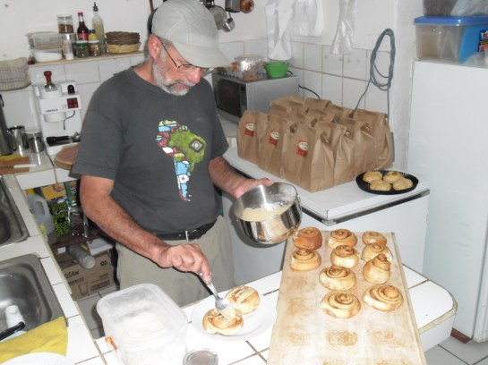 Drizzling some icing